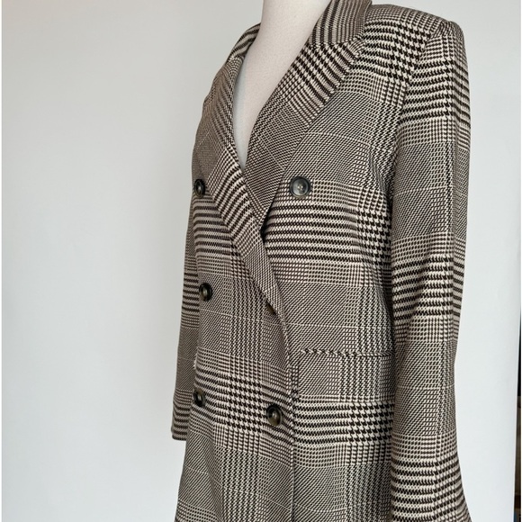 Brown houndstooth check Blazer - Picture 8 of 16
